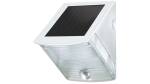 Brennenstuhl LED Solarlampe mit Bewegungsmelder / Außenleuchten mit integriertem Solarpanel und Infrarot Bewegungssensor, weiß