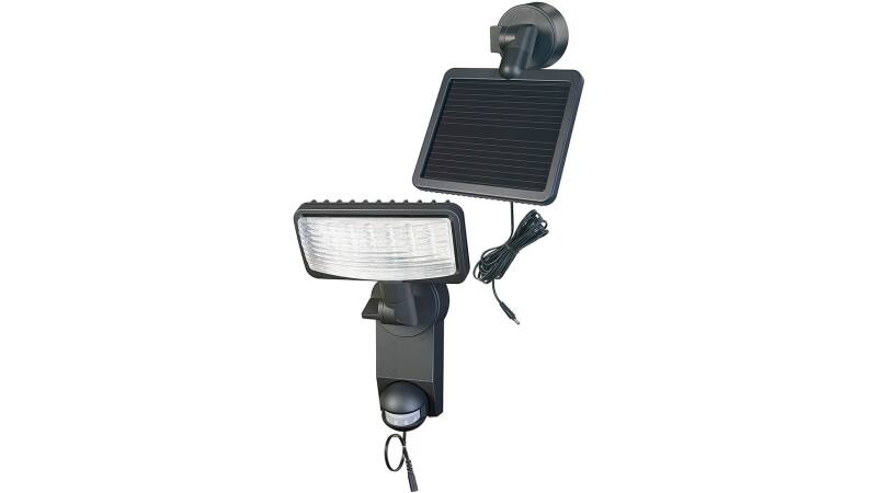 Brennenstuhl Solar LED-Leuchte Premium SOL LH1205 P2 IP44 mit Infrarot-Bewegungsmelder 12xLED 0,5W 480lm Kabellänge 4,75m Fabe Anthrazit