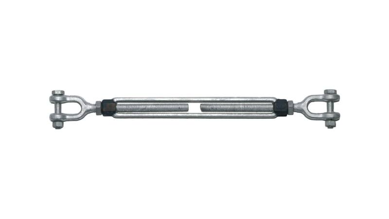Safetex turnbuckle high-strength, forged, fork/fork, payload 1590 kg