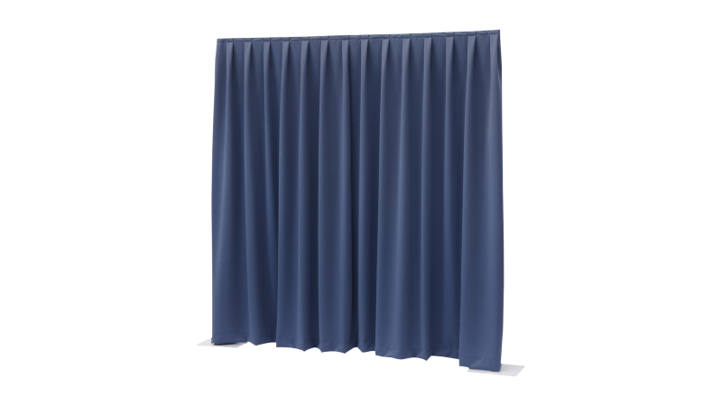 Wentex P&D curtain 330 x 400 cm 260 g/m² wavy blue