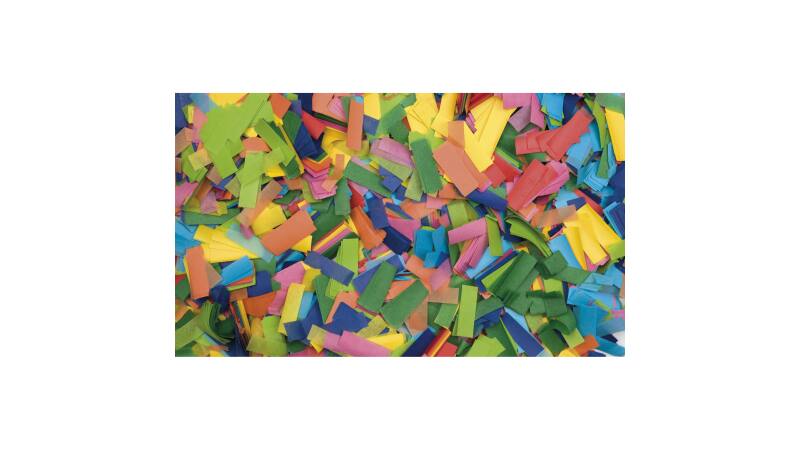 Showtec Show Confetti Rectangle 55 x 17mm - Mehrfarbig 1 kg feuerfest Artikelbild 0