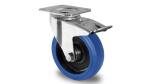 Lenkrolle 80mm mit Bremse - Blue Wheel