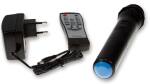 POWER8-LED - mobiles Akku PA Karaoke System inkl. Funkmikrofon | USB | SD | Bluetooth