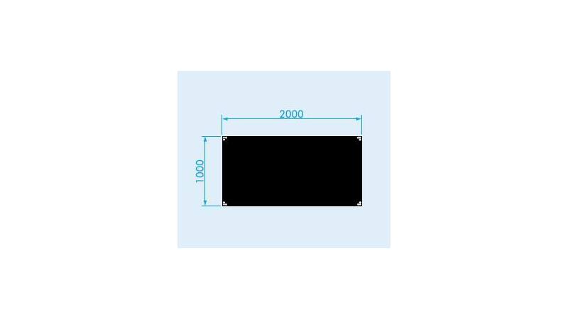 Prolyte StageDex BASICLINE B&uuml;hnenpodest 200 x 100 cm Schwarz lasiert 
