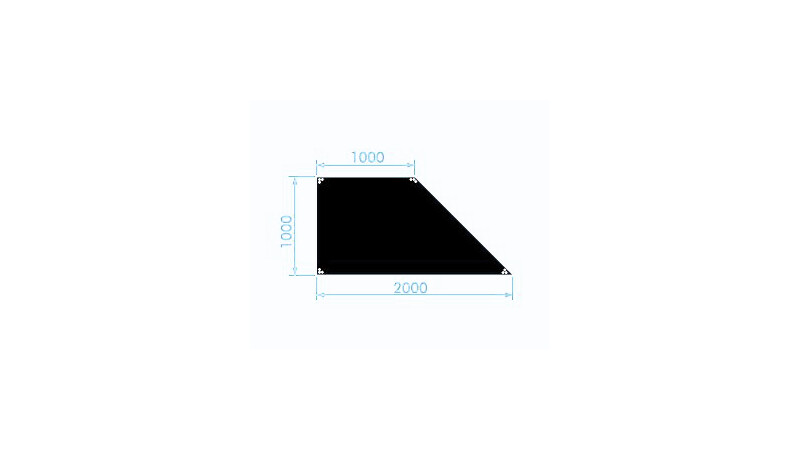 Prolyte StageDex BASICLINE B&uuml;hnenpodest 200 x 100 x 100 cm Rechts Schwarz lasiert Artikelbild 3