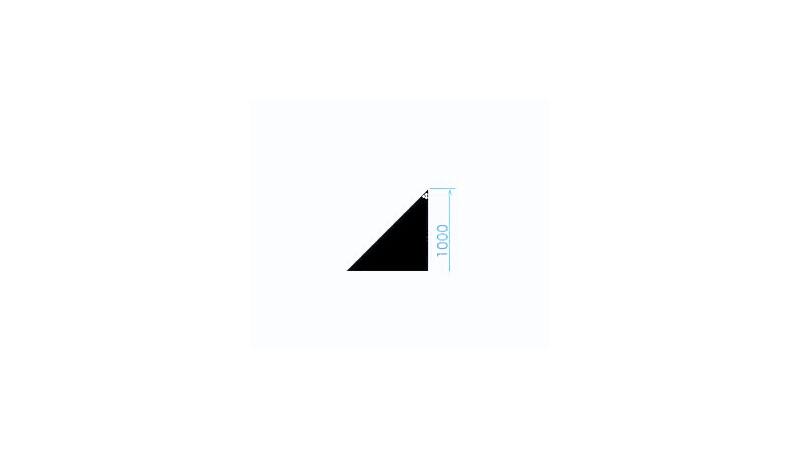 Prolyte StageDex BASICLINE B&uuml;hnenpodest Dreieck 100 x 100 cm Schwarz lasiert 