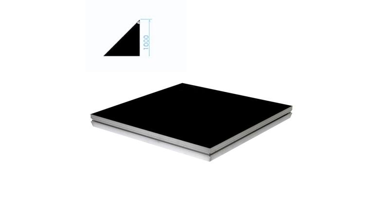 Prolyte StageDex BASICLINE B&uuml;hnenpodest Dreieck 100 x 100 cm Schwarz lasiert Artikelbild 0