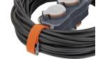 Brennenstuhl professional Powerblock mit Verlängerungsleitung / Verteilersteckdose 4-fach mit 25m Kabel in schwarz - 9161250160