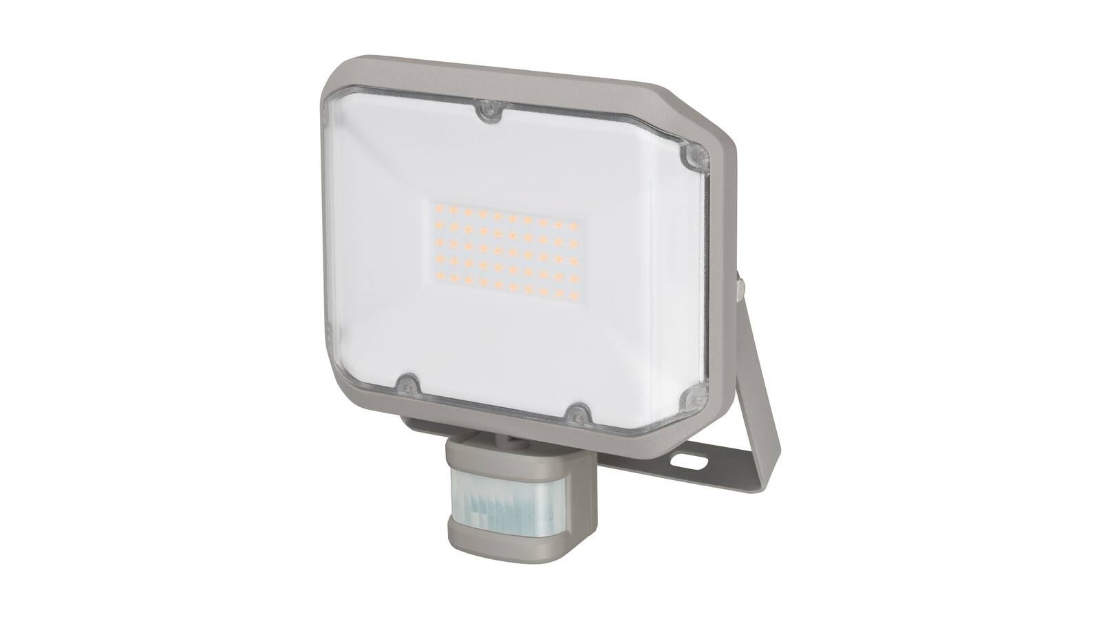 Brennenstuhl AL LED Strahler 30W mit Bewegu PIR IP44/Aluoptik/mit
