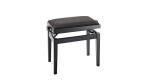 König & Meyer piano bench 13900 bench matt black, seat black velvet