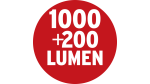 Brennenstuhl LED Akku Handleuchte HL 1000 A IP54 / Dimmbare Werkstattlampe mit Akku und Magneten - 1175680