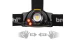 Brennenstuhl LuxPremium LED Akku Sensor Kopflampe / Wiederaufladbare LED Stirnlampe mit Sensor und Rotlicht - 1177310