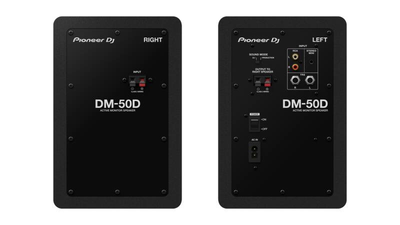 Pioneer DJ DM-50D 5-Zoll-Desktop-Monitorsystem Schwarz 