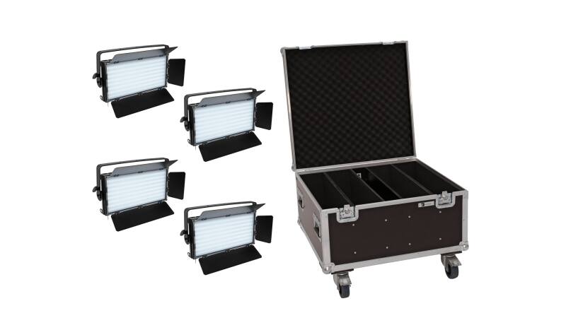 EUROLITE Set 4x LED PLL-480 QCL Panel + Case