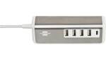 Brennenstuhl estilo Mehrfach USB Ladegerät / USB Ladestation mit hochwertiger Edelstahloberfläche - 1508230