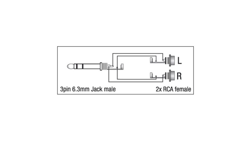 DAP XGA18 - Jack/M stereo &gt; 2 x RCA/F 