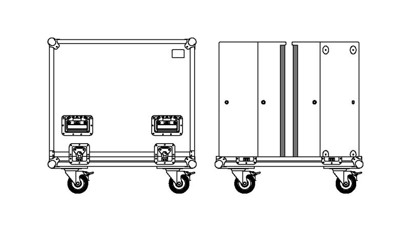 Seeburg Flightcase for 2x A6 / TSM12 + accessories