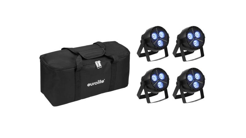 EUROLITE Set 4x LED PARty Hybrid Spot + Soft-Bag