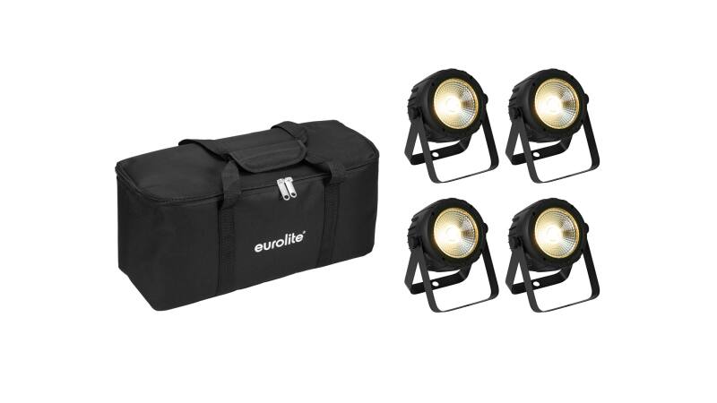 EUROLITE Set 4x LED PARty Spot COB + Soft-Bag