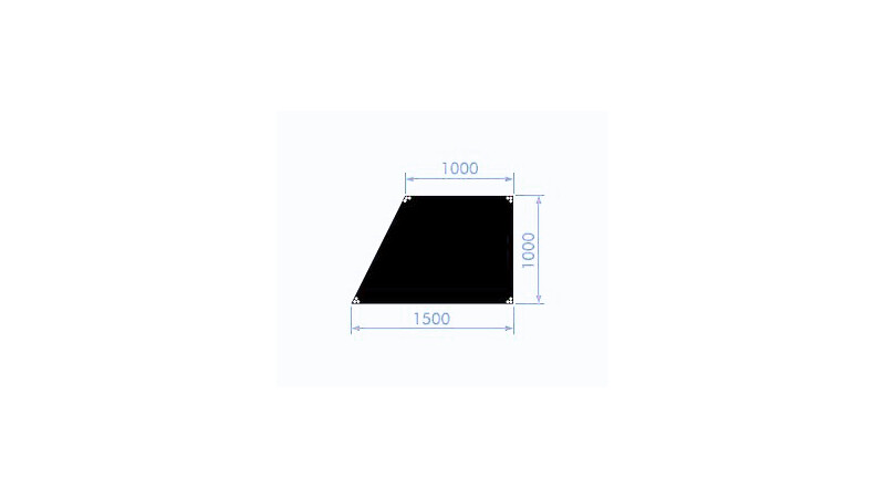 Prolyte StageDex BASICLINE B&uuml;hnenpodest 150 x 100 x 100 cm Links 