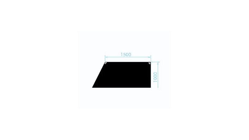 Prolyte StageDex BASICLINE B&uuml;hnenpodest 200 x 100 x 150 cm Links 