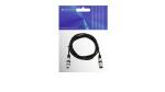 Omnitronic Kabel MC-30, 3m, schwarz, XLR m/f, sym