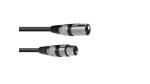 Omnitronic Kabel MC-100, 10m, schwarz, XLR m/f, sym