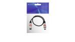 OMNITRONIC XLR Kabel 3pol 0,5m sw/rt