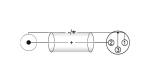 OMNITRONIC Adapterkabel XLR(F)/Cinch(M) 0,2m sw