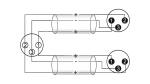 OMNITRONIC Adapterkabel XLR(F)/2xXLR(M) 1,5m sw